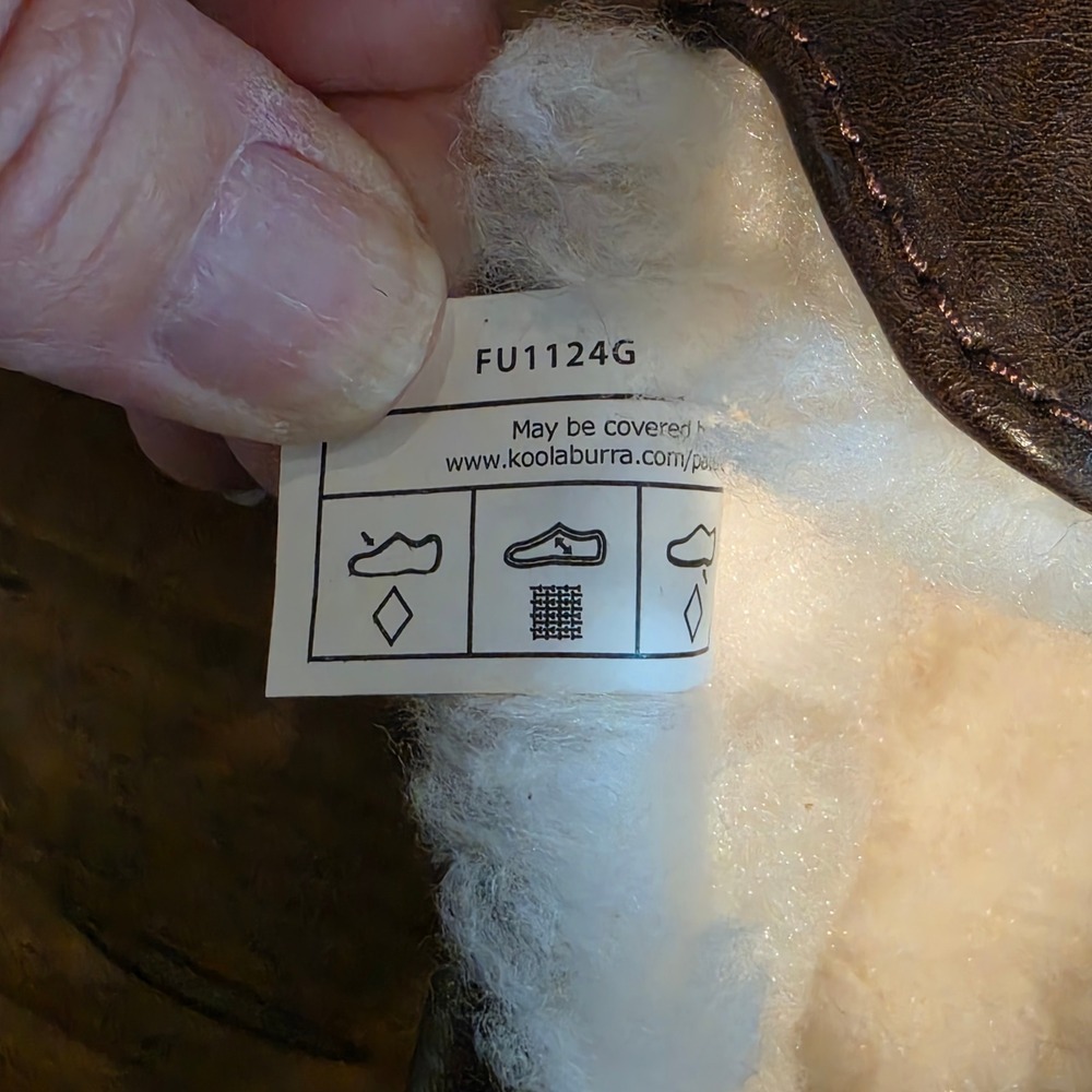 Koolaburra by UGG Mens Tipton Slipper Brown Faux Leather Moccasin 11 - Picture 10 of 11